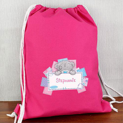 Personalised Me to You Bear Pink Drawstring Bag Extra Image 1